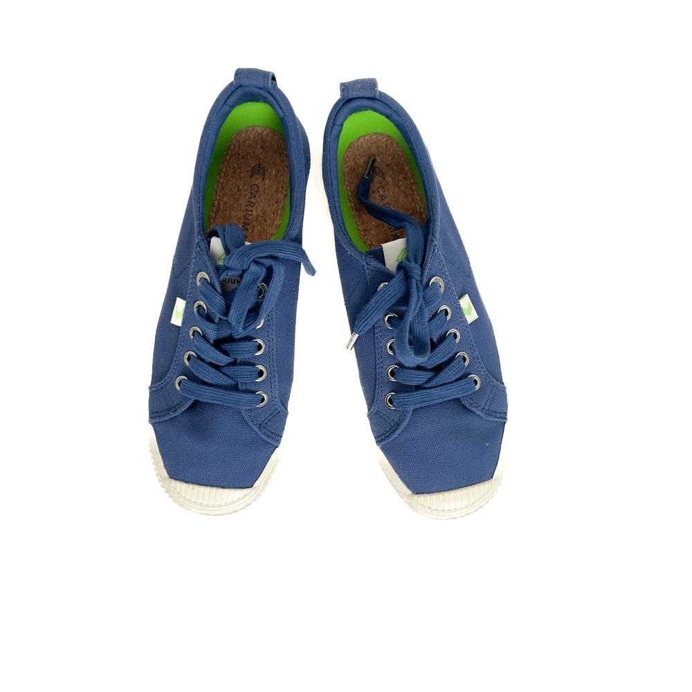 Cariuma Canvas‎ Low Top Sneakers Blue Lace Up Women's Size 7.5 Casual